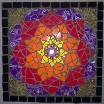 "mandala" başlıklı Heykel Cassio-Galet tarafından, Orijinal sanat, Mozaik