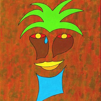Painting titled "palmier.jpg" by Thierry Castillon Du Perron, Original Artwork