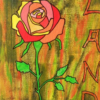 Painting titled "Roseland 2.jpg" by Thierry Castillon Du Perron, Original Artwork, Acrylic