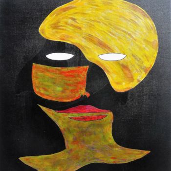 Painting titled "Double face.jpg" by Thierry Castillon Du Perron, Original Artwork, Acrylic