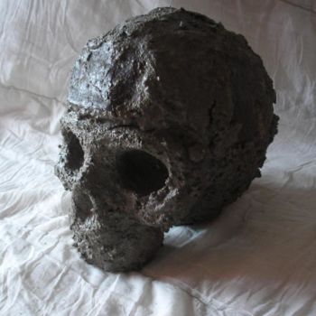 Sculpture titled "Skullture 3" by Nicolas Castus Decressac, Original Artwork