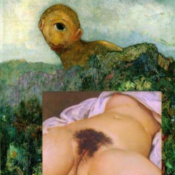 Pintura titulada "Redon-Courbet" por Nicolas Castus Decressac, Obra de arte original