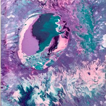 Painting titled "Atoll" by Cat’J, Original Artwork, Acrylic