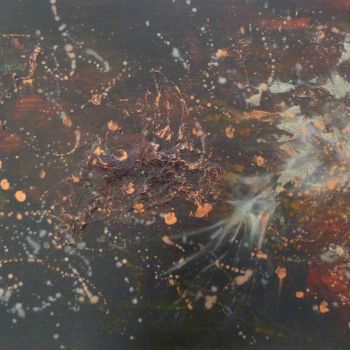 Peinture intitulée "univers-rouge-paint…" par Cata13, Œuvre d'art originale, Acrylique