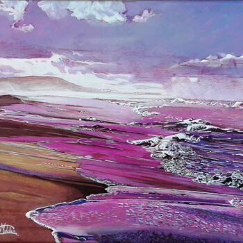 Pittura intitolato "La spiaggia dei 300…" da Cataldo Motolese, Opera d'arte originale, Acrilico