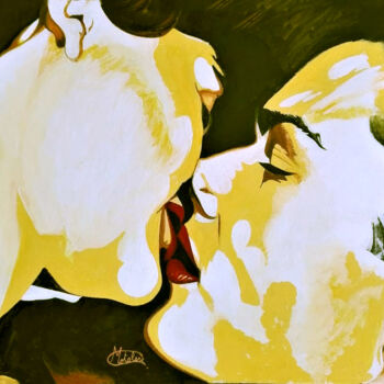 Pintura titulada "Il Bacio" por Cataldo Motolese, Obra de arte original, Acrílico