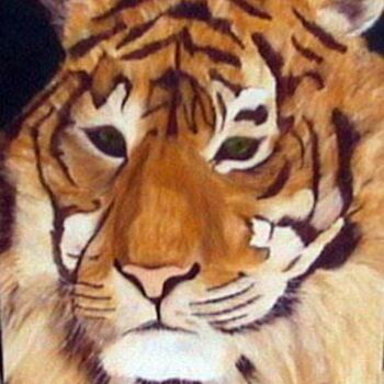 Pintura titulada "Tigre" por Catarina Ribeiro, Obra de arte original
