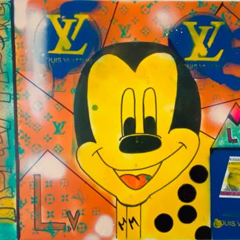 Painting titled "Mickey Lv street ar…" by Rk07, Original Artwork, Acrylic