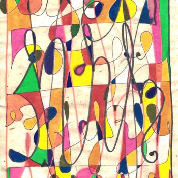 Malerei mit dem Titel "un-plein-de-vides" von Catb, Original-Kunstwerk, Acryl