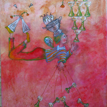 绘画 标题为“Equilibriste” 由Catherine Boulogne, 原创艺术品, 丙烯