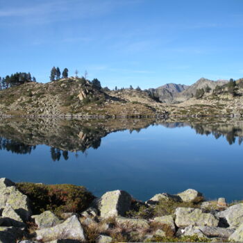 Photography titled "Lac dans le Massif…" by Catcha, Original Artwork, Non Manipulated Photography