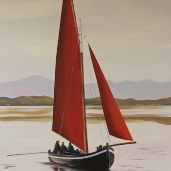 Pintura titulada "Sailing to the west," por Cathal O Malley, Obra de arte original, Acrílico