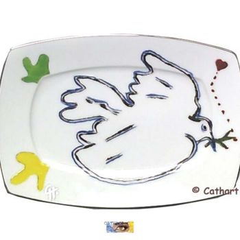 Artcraft titled "Plat décoratif porc…" by Cathart, Original Artwork