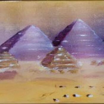 Painting titled "Egypte" by Cathbv, Original Artwork
