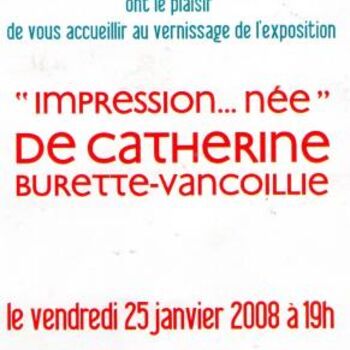 Peinture intitulée "invitation 2 expo 2…" par Cathbv, Œuvre d'art originale