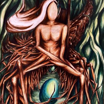Painting titled "''Lara''" by Catherina Pearls, Original Artwork, Ink