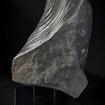 Sculpture titled "Chrysalide" by Catherine Arnaud, Original Artwork, Stone