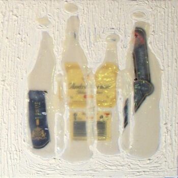 Painting titled "Blanc de blanc" by Catherine Barbet, Original Artwork, Oil