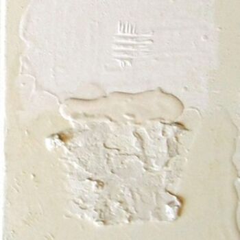 Peinture intitulée "Petit blanc 2" par Catherine Barbet, Œuvre d'art originale, Huile