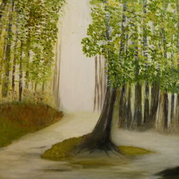 Картина под названием "arbre t'iste" - Catherine Boissy, Подлинное произведение искусства