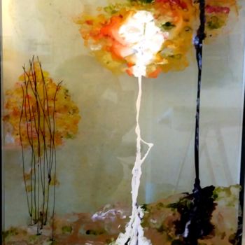 Peinture intitulée "Les pins" par Catherine Bosser, Œuvre d'art originale, Autre