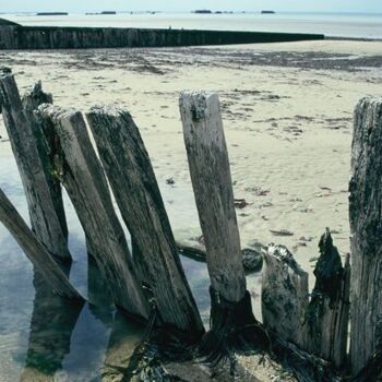 Fotografie mit dem Titel "Normandie. Plage à…" von Catherine Boutin, Original-Kunstwerk