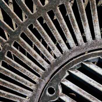 Photography titled "Grille de fontaine.…" by Catherine Boutin, Original Artwork