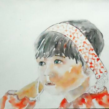 Painting titled ""Innocence"" by Catherine Cascio, Original Artwork, Watercolor