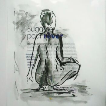 Drawing titled "esquisse" by Catherine Cascio, Original Artwork, Ink