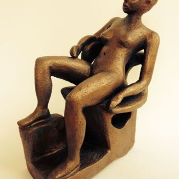 雕塑 标题为“Nu cubiste” 由Catherine Clare, 原创艺术品, 兵马俑