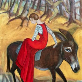 Peinture intitulée "Melisande" par Catherine Clare, Œuvre d'art originale, Huile