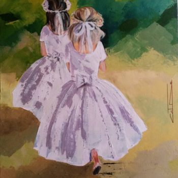 Painting titled "petites-precieuses.…" by Catherine Degrenne, Original Artwork