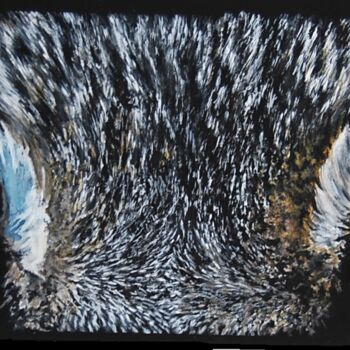 绘画 标题为“regard-de-lynx.png” 由Catherine Digue - Turpin, 原创艺术品, 水粉