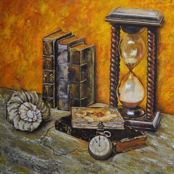 Painting titled "passe-le-temps.jpg" by Catherine Digue - Turpin, Original Artwork