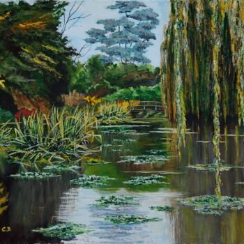 Painting titled "giverny.jpg" by Catherine Digue - Turpin, Original Artwork