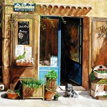 Peinture intitulée "un-air-de-provence.…" par Catherine Digue - Turpin, Œuvre d'art originale