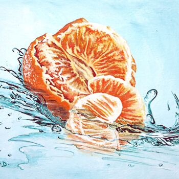 Ζωγραφική με τίτλο "orangeade.jpg" από Catherine Digue - Turpin, Αυθεντικά έργα τέχνης