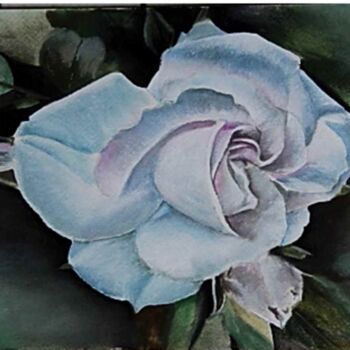 Peinture intitulée "rose-ou-bleue1.jpg" par Catherine Digue - Turpin, Œuvre d'art originale, Gouache