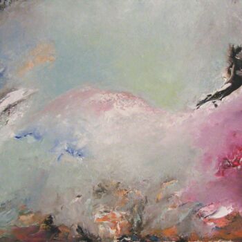 Peinture intitulée "L'envol" par Catherine Dufrene (Katy), Œuvre d'art originale, Huile