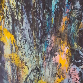 Pintura intitulada "Abstrait 1" por Catherine Dufrene (Katy), Obras de arte originais, Óleo