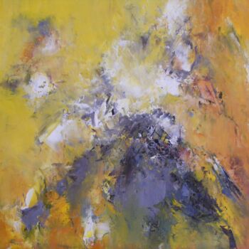 Painting titled "Eclosion" by Catherine Dufrene (Katy), Original Artwork, Oil