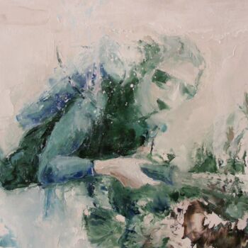Pintura titulada "Découverte" por Catherine Dufrene (Katy), Obra de arte original, Oleo