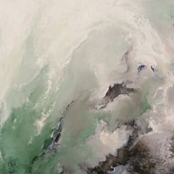 Pintura titulada "Mouvement d eau" por Catherine Dufrene (Katy), Obra de arte original, Oleo