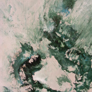 Malerei mit dem Titel "Fossile" von Catherine Dufrene (Katy), Original-Kunstwerk, Öl