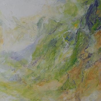 Painting titled "paysage" by Catherine Dufrene (Katy), Original Artwork