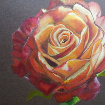 Painting titled "rose.jpg" by Catherine Elgoyhen, Original Artwork