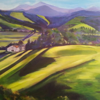 Peinture intitulée "paysage-pyrenees.jpg" par Catherine Elgoyhen, Œuvre d'art originale