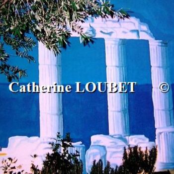 Ζωγραφική με τίτλο "EVENEMENTS CREATION…" από Catherine Indiana Loubet, Αυθεντικά έργα τέχνης, Λάδι