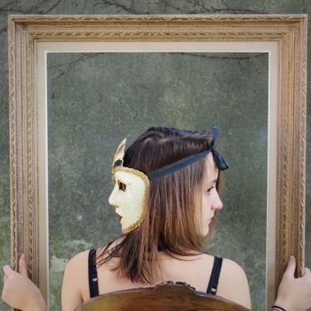 Fotografia intitulada "jeux de masque 5" por Catherine Jubert Asencio, Obras de arte originais