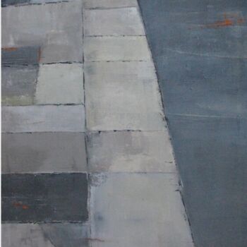 Peinture intitulée "En longeant le quai" par Catherine Lefay, Œuvre d'art originale, Huile